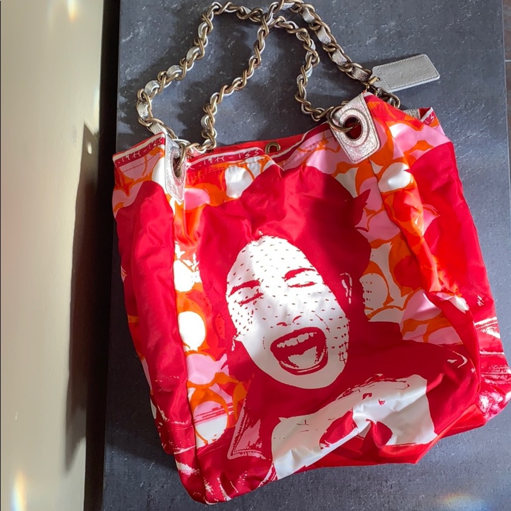 Parker Laughing Girl Limited Ed. Coach Tote NWOT